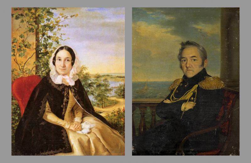 Екатерина и адмирал Лазарев.