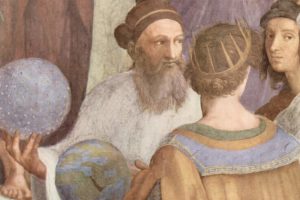 Рафаэль Санти. Афинская школа. Фрагмент фрески с изображением Заратустры. 1509. Ватиканский дворец