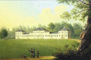 1.	Башта, Иоганн Батист (1782‒1856). Дворец Монрепо в Нойвиде. 1826 г. Музей Рёнтгена, Нойвид, Германия.